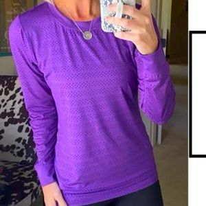 Purple Zyia Chill long sleeve tee